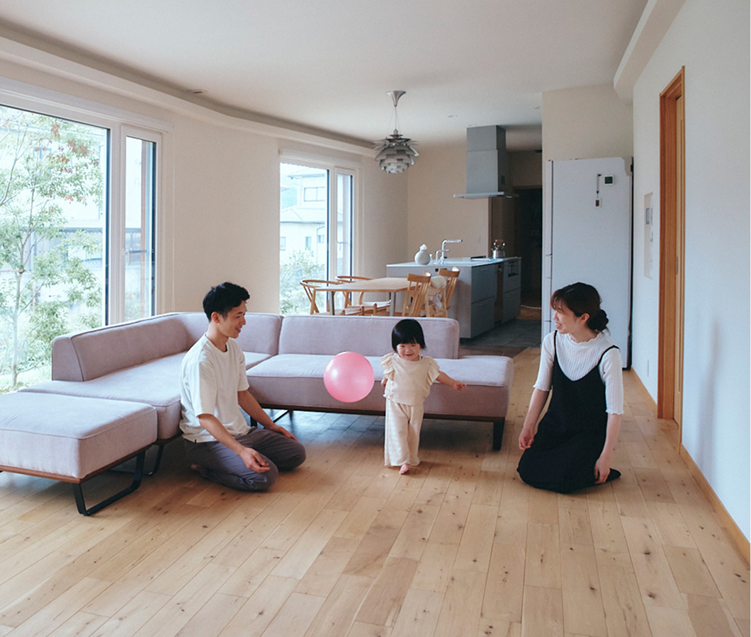 子どもをきっかけに、自然素材の家へ
